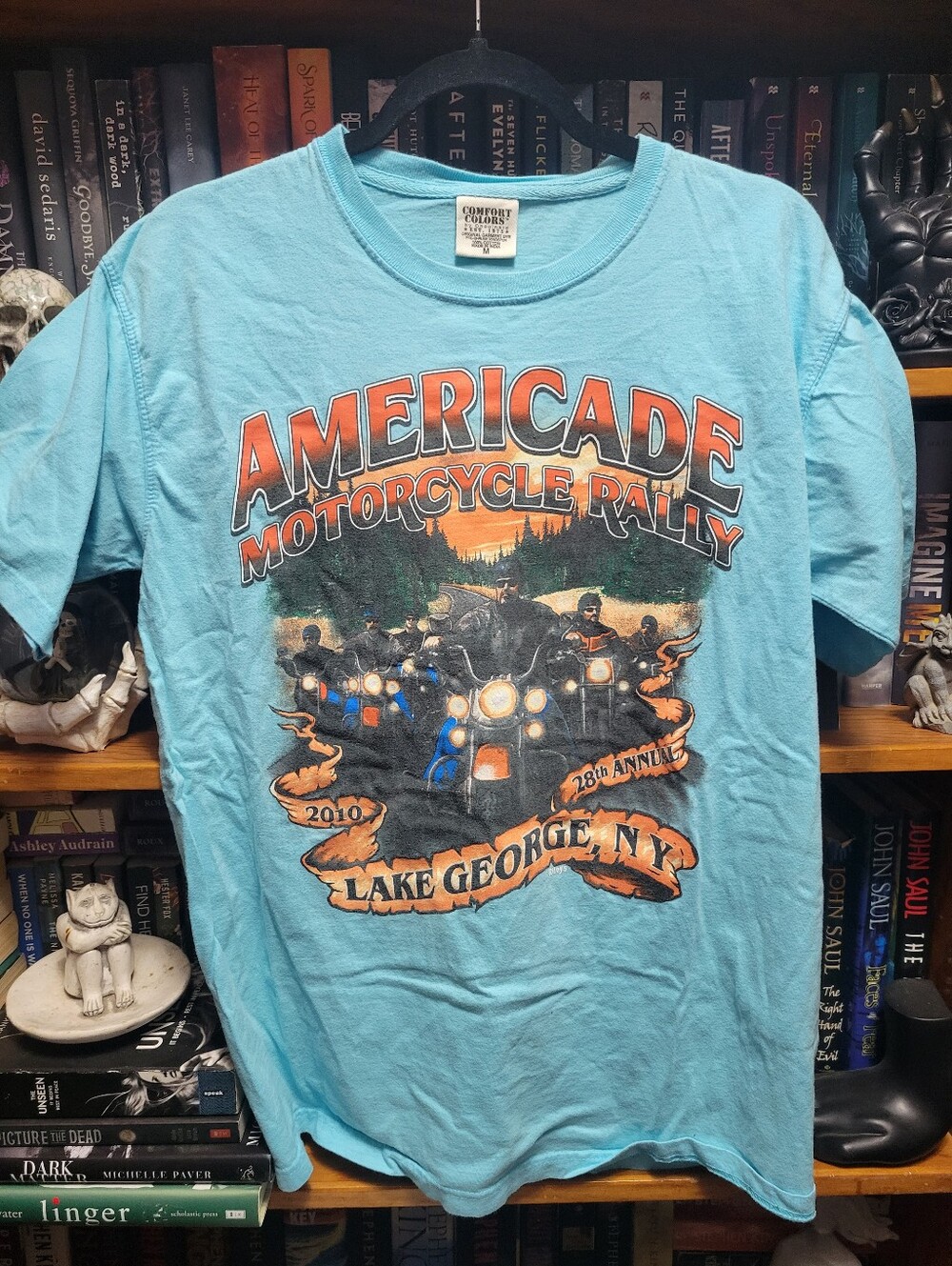 Vintage 2010 Americade Motorcycle Rally T-Shirt Medium Lake George New York